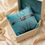 Micro Gold Forming Ruby Double Chain Bracelet