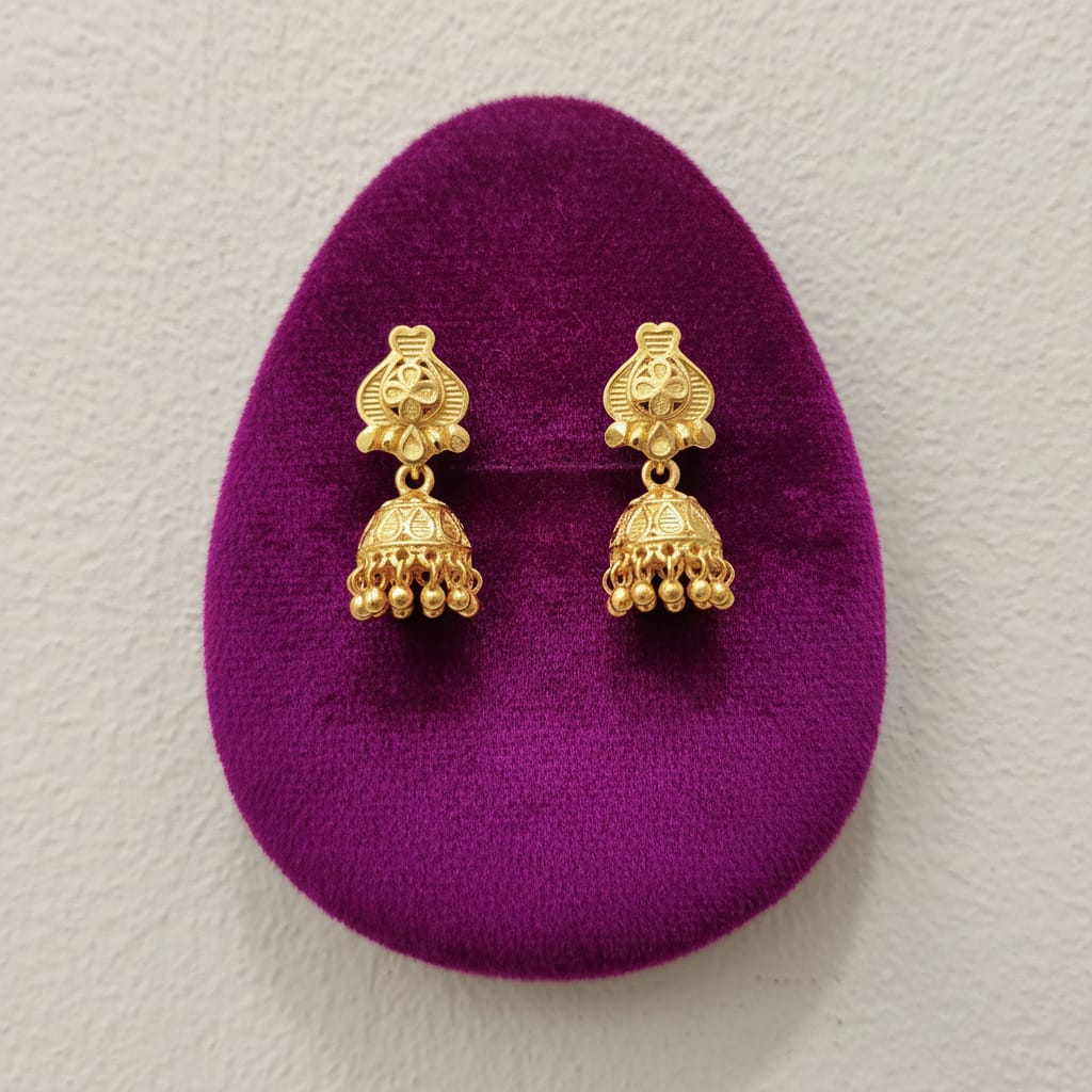 Gulab Umang Jhumka Earrings