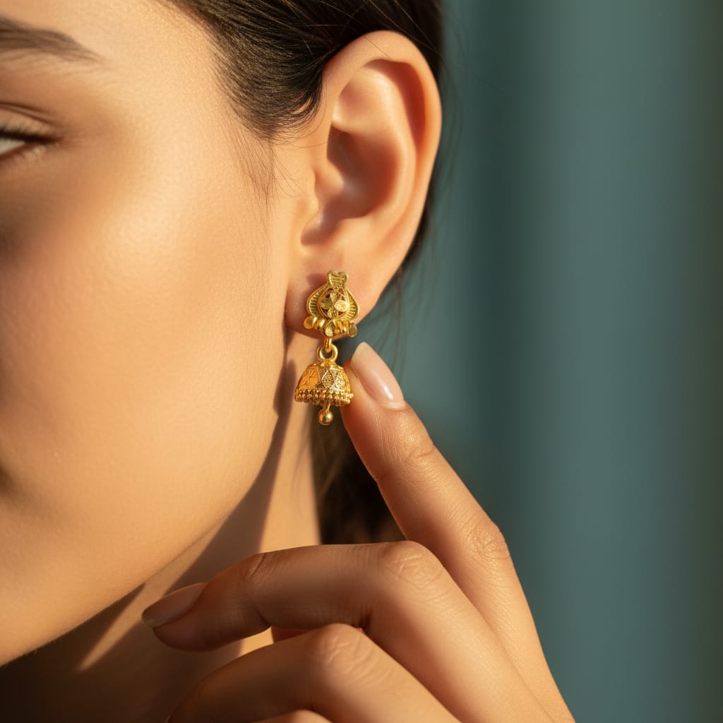 Gulab Umang Jhumka Earrings