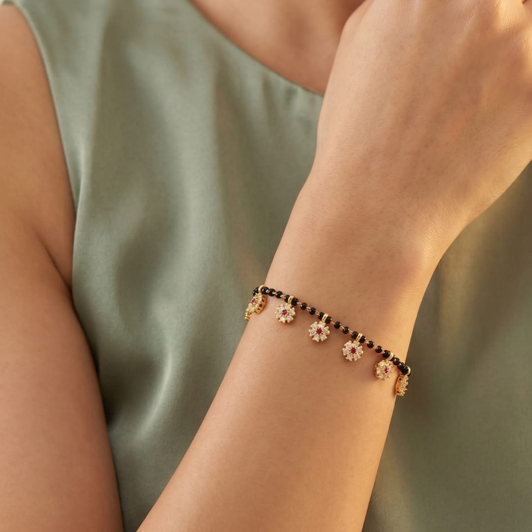 Micro Gold Forming Charm Bracelet
