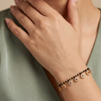 Micro Gold Forming Charm Bracelet