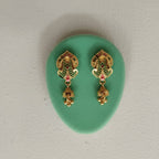 Ghoomar Gold Patti Earrings