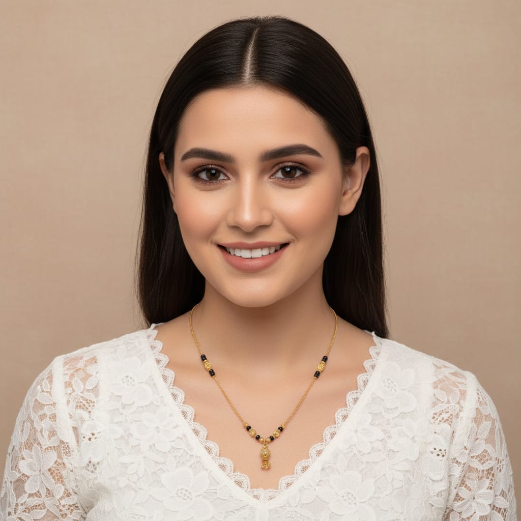 Gold-Plated Vati Micro Mangalsutra