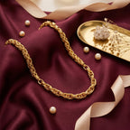 Gold Plated Byzantine Rope Fusion Chain