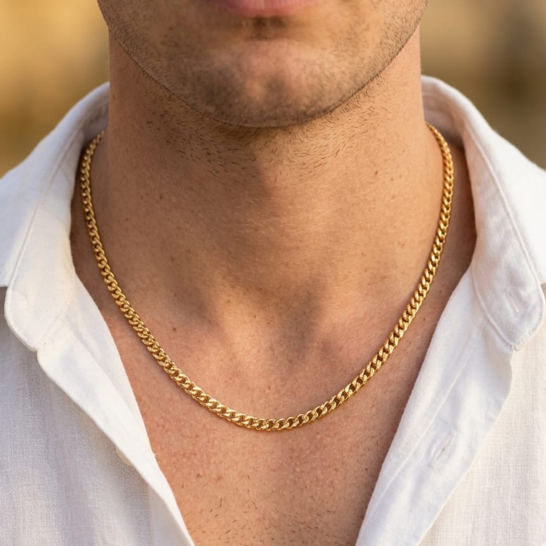 Gold Plated Cuban Link Chain