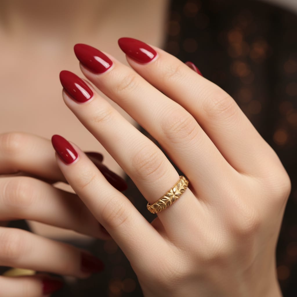 Micro Gold Plated Wheat Leaf Band Ring