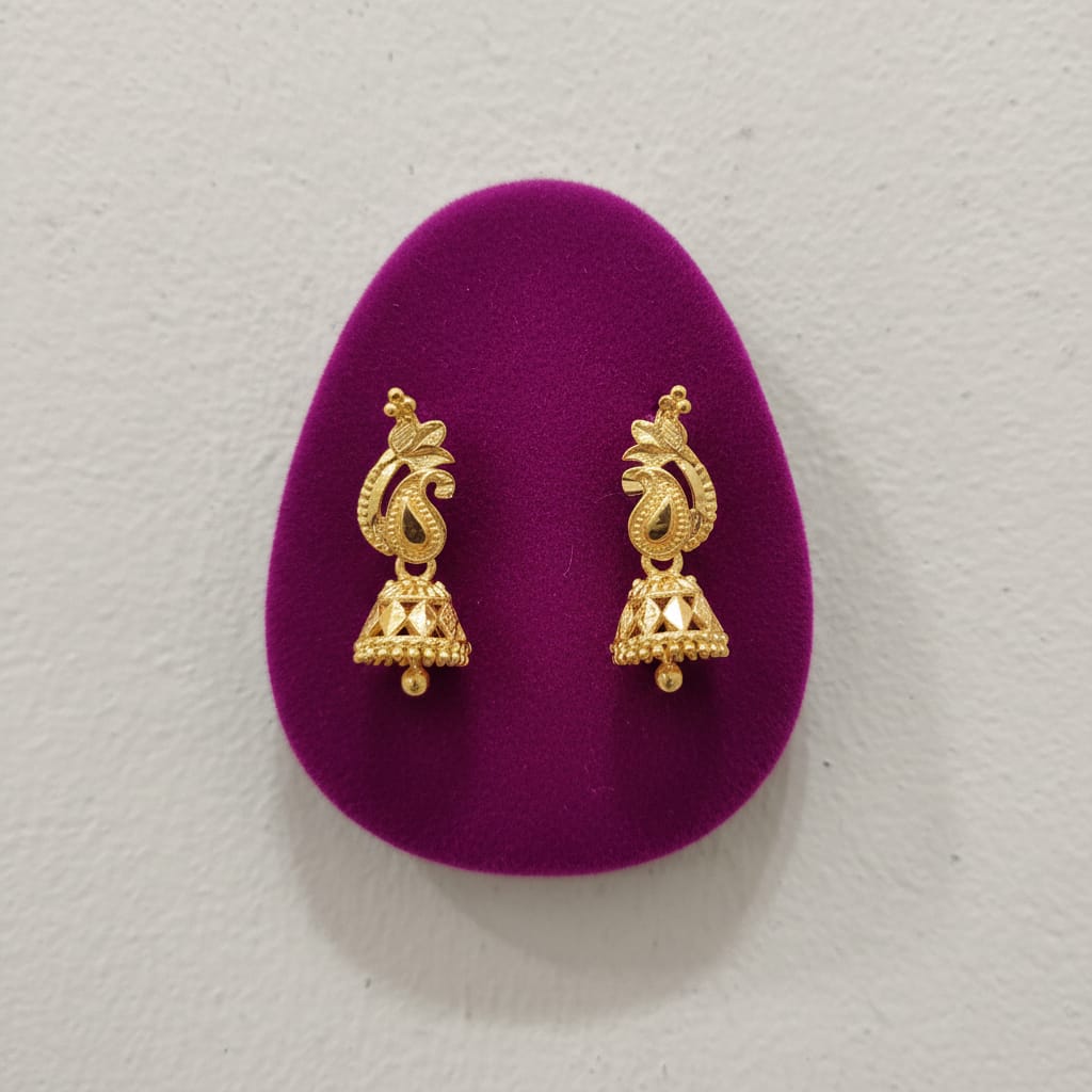 Indrani Devi Peacock Jhumka Earrings