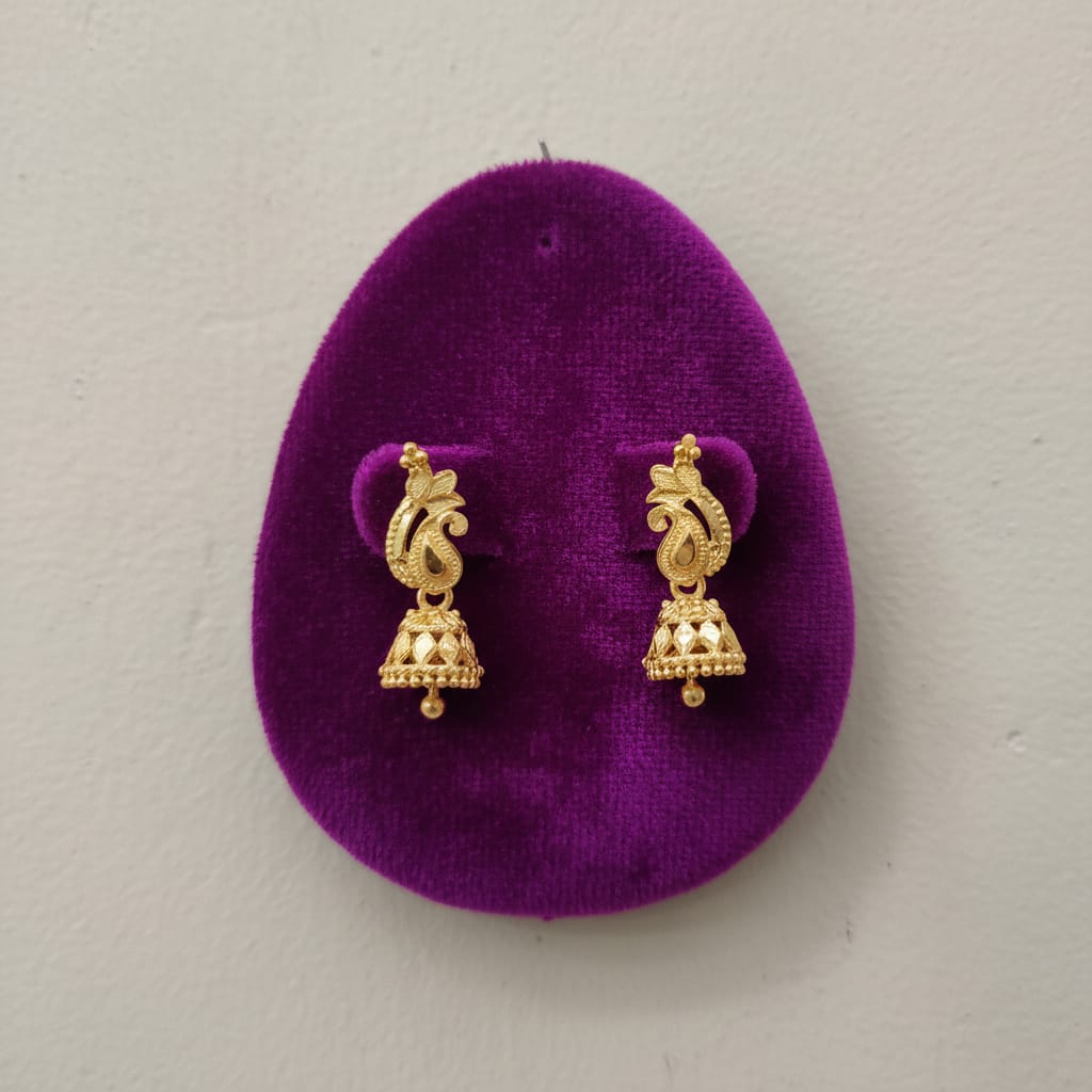 Indrani Devi Peacock Jhumka Earrings