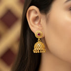 Micro Gold Plated Jhumka Earrings