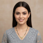 Micro Gold Plated CZ  Pendant Mangalsutra
