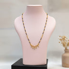 1 Gram Gold Mangalsutra with Diamond Charms