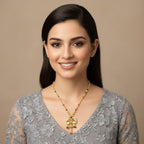 Micro Gold Plated Rajwadi Chain Pendant