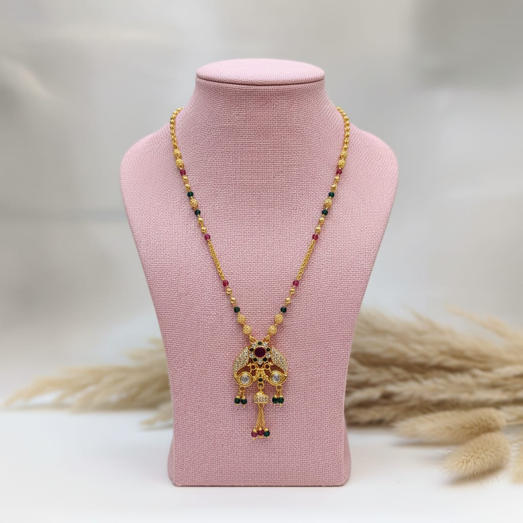 Micro Gold Plated Rajwadi Chain Pendant