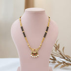 Micro Gold Plated  Mangalsutra with Ruby, Emerald & Pearl Drops