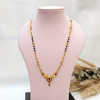 Micro Gold Plated Ruby Stone Mangalsutra