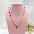 Micro Gold Plated Ruby Stone Mangalsutra