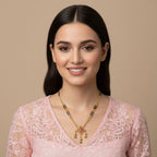 One Gram Gold Double Chain Mangalsutra