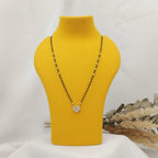 CZ Heart Pendant Mangalsutra | One Gram Gold