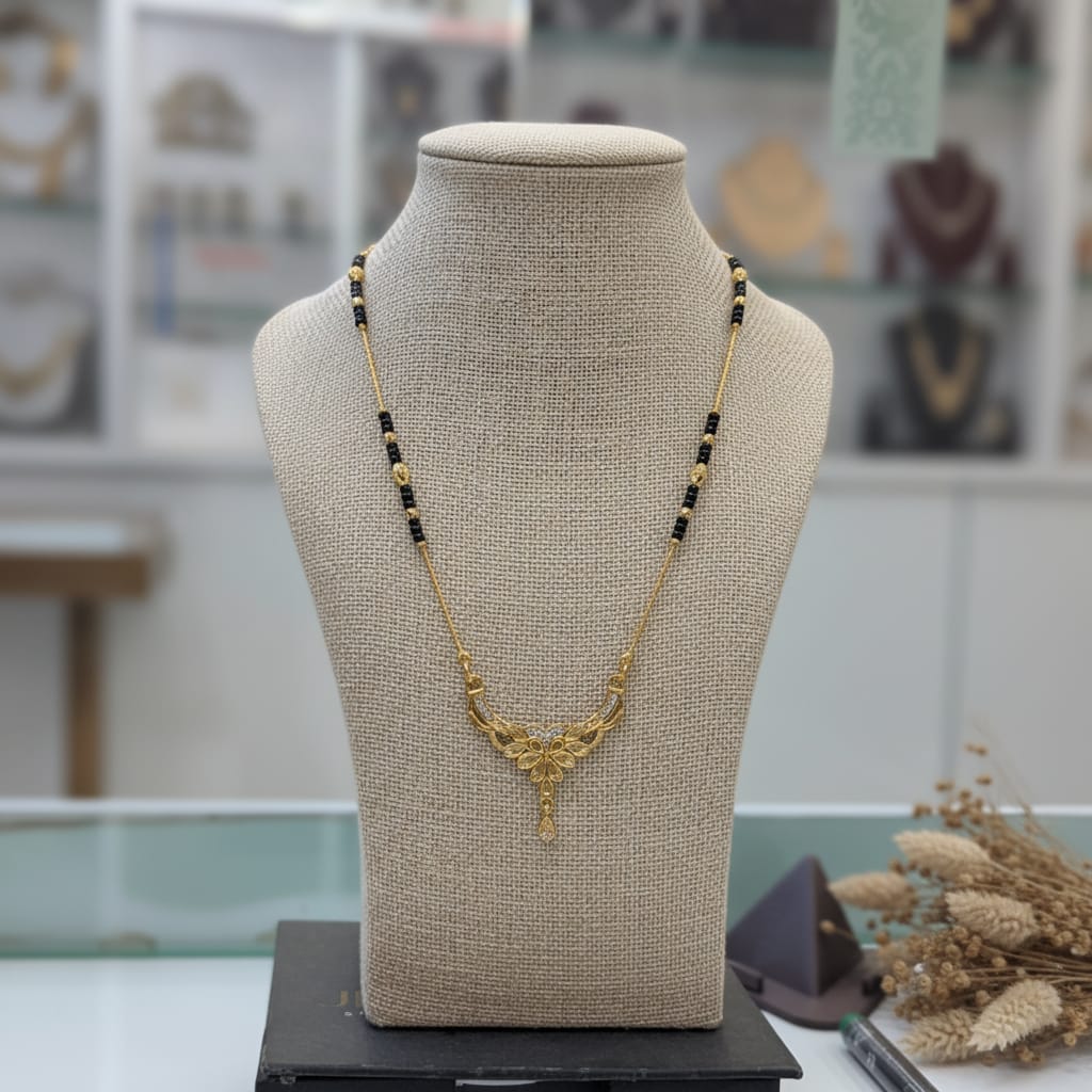 Micro Gold-Plated Pendant Mangalsutra