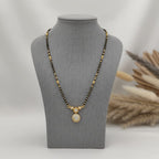 Micro Gold-Plated CZ Pave Ball Pendant Mangalsutra