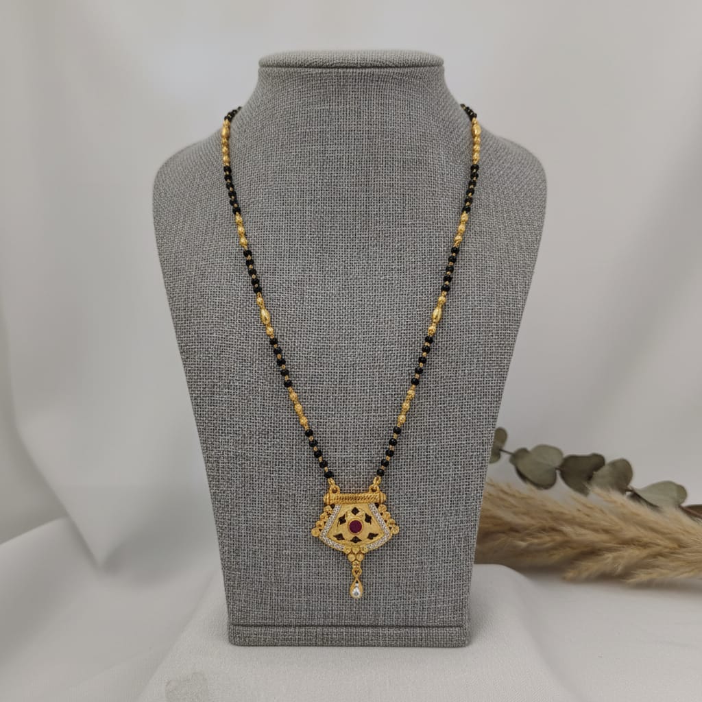 Micro Forming Sunburst CZ Mangalsutra