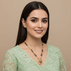 Micro Gold Plated Peacock CZ Mangalsutra
