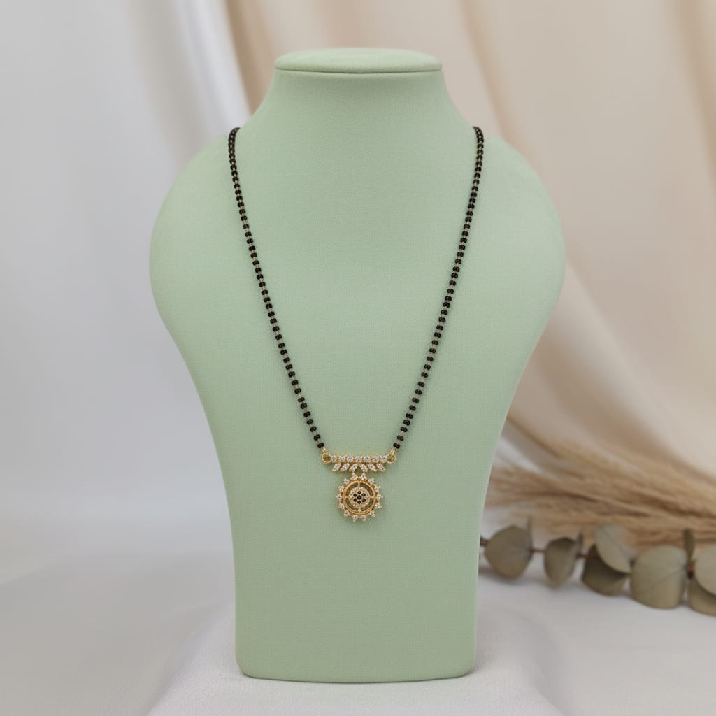 Gold-Plated CZ Mangalsutra | One Gram Gold