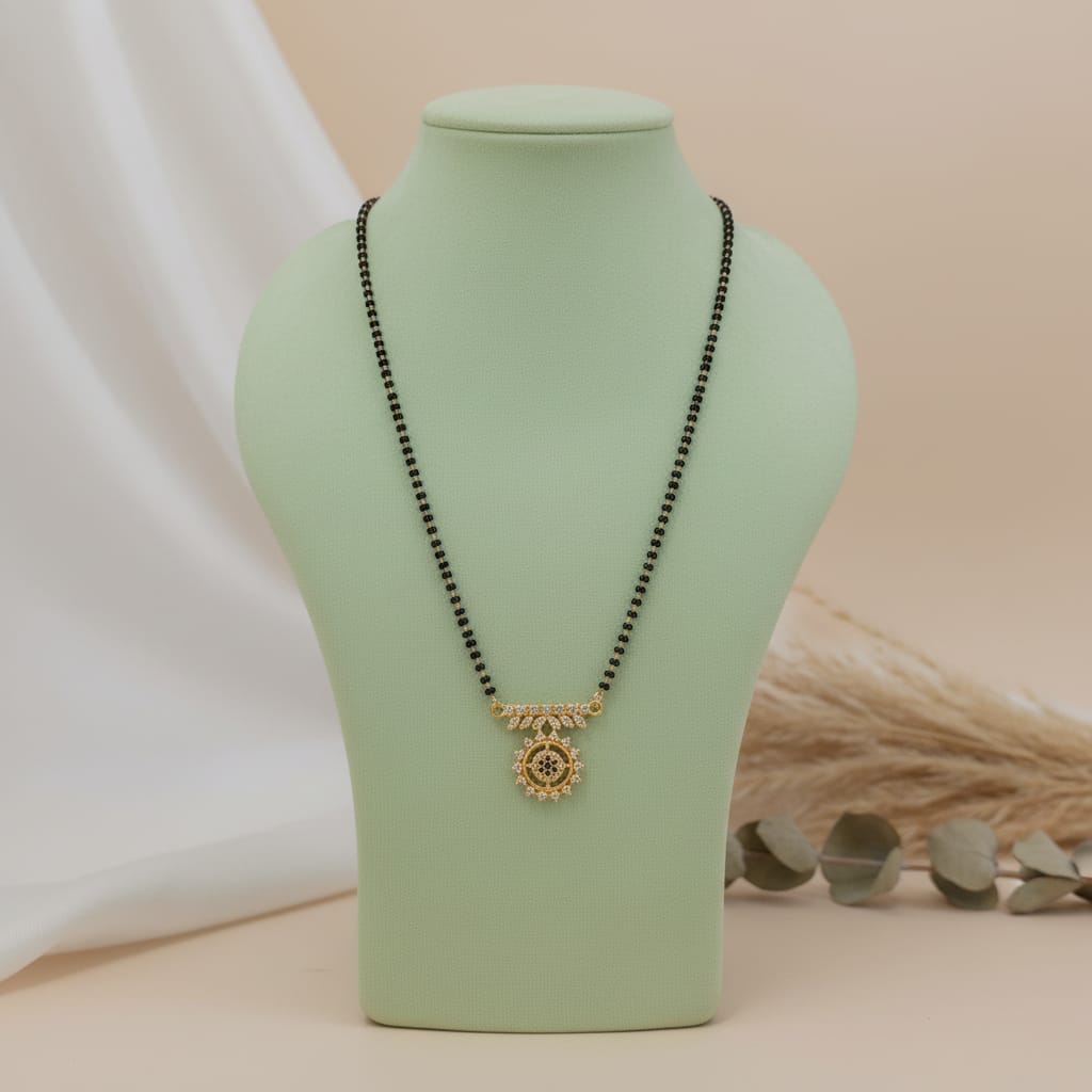 Gold-Plated CZ Mangalsutra | One Gram Gold
