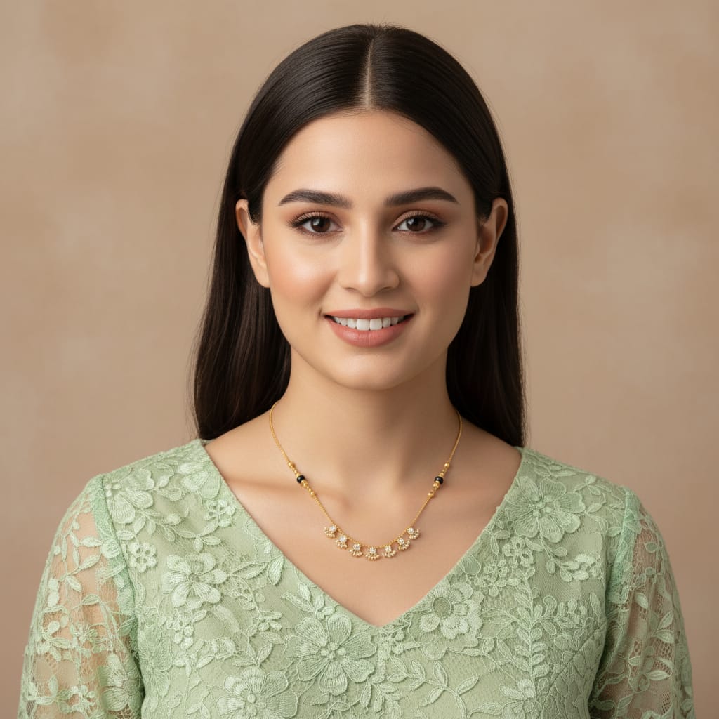 Micro Gold Plated CZ Mangalsutra