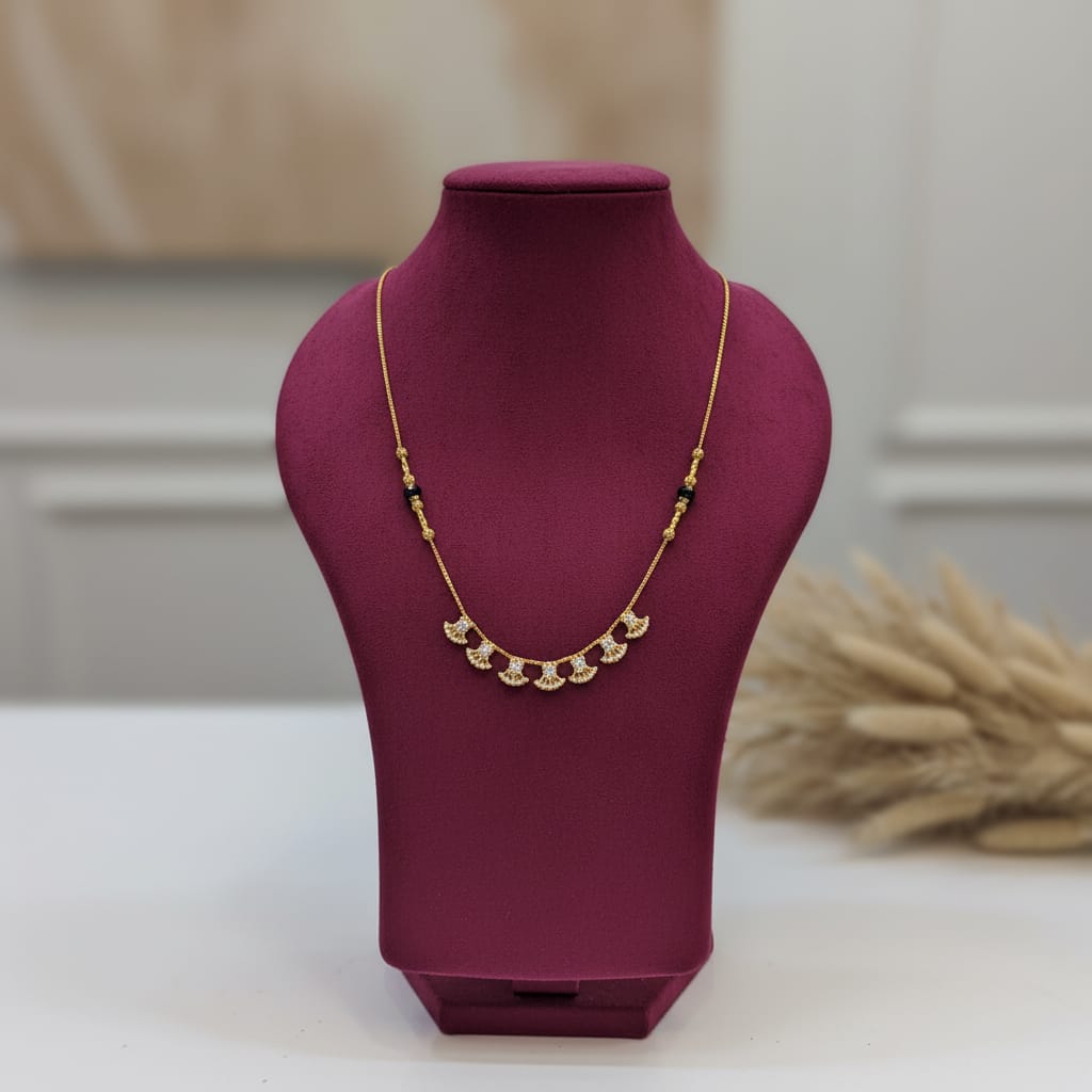 Micro Gold Plated CZ Mangalsutra