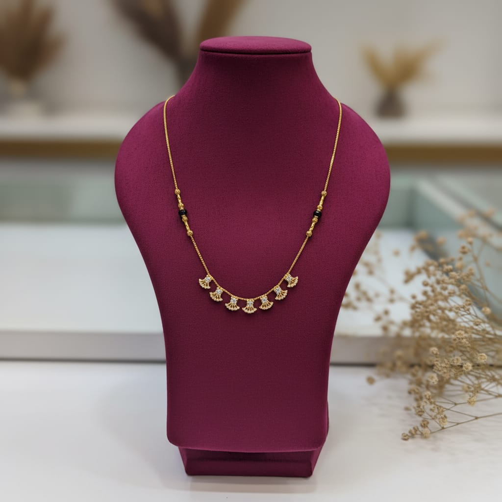 Micro Gold Plated CZ Mangalsutra