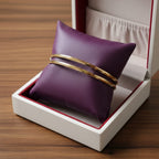 One Gram Gold Multi-Line Grooved Bangles