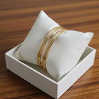 1 Gram Gold Multi-Line Engraved Bangles