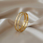 One Gram Gold Checkered Bangles