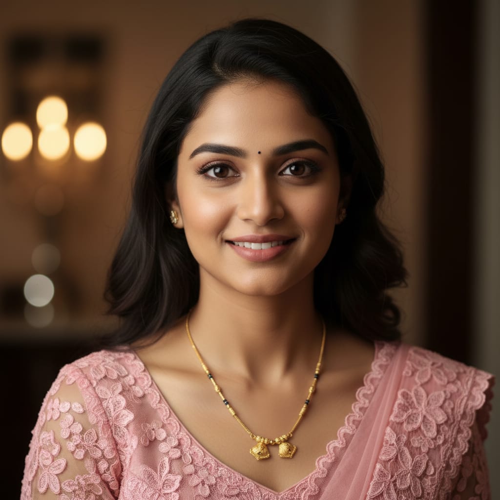 Micro Gold Plated Twin Vati Pendant Mangalsutra