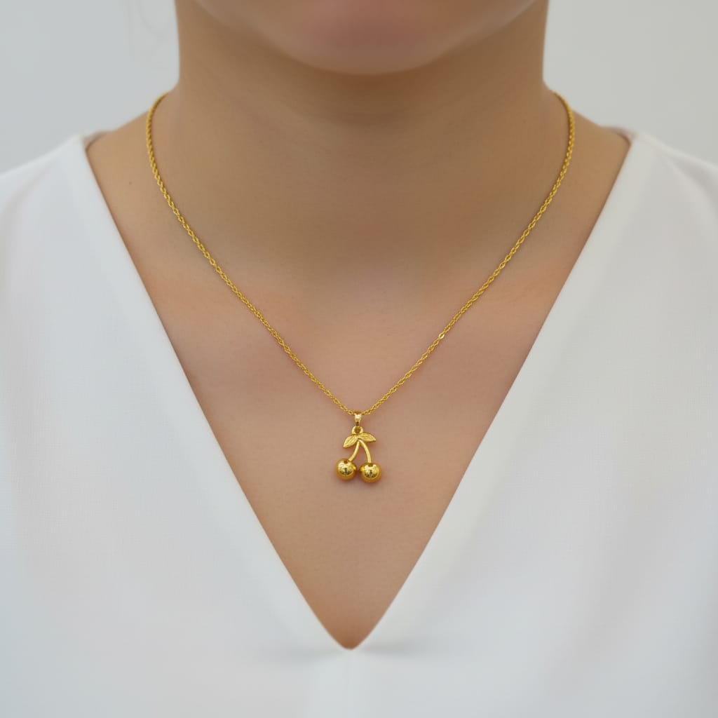 Chain Pendant with Micro Gold Chain