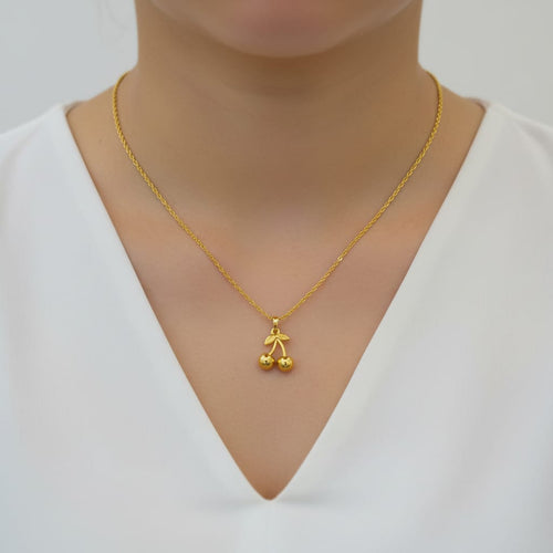 Chain Pendant with Micro Gold Chain