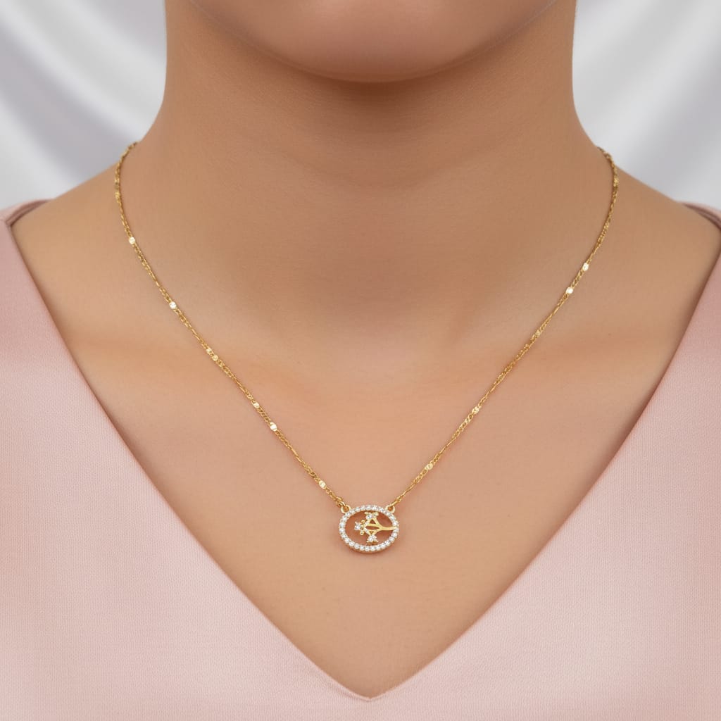 Micro Gold Chain Pendant