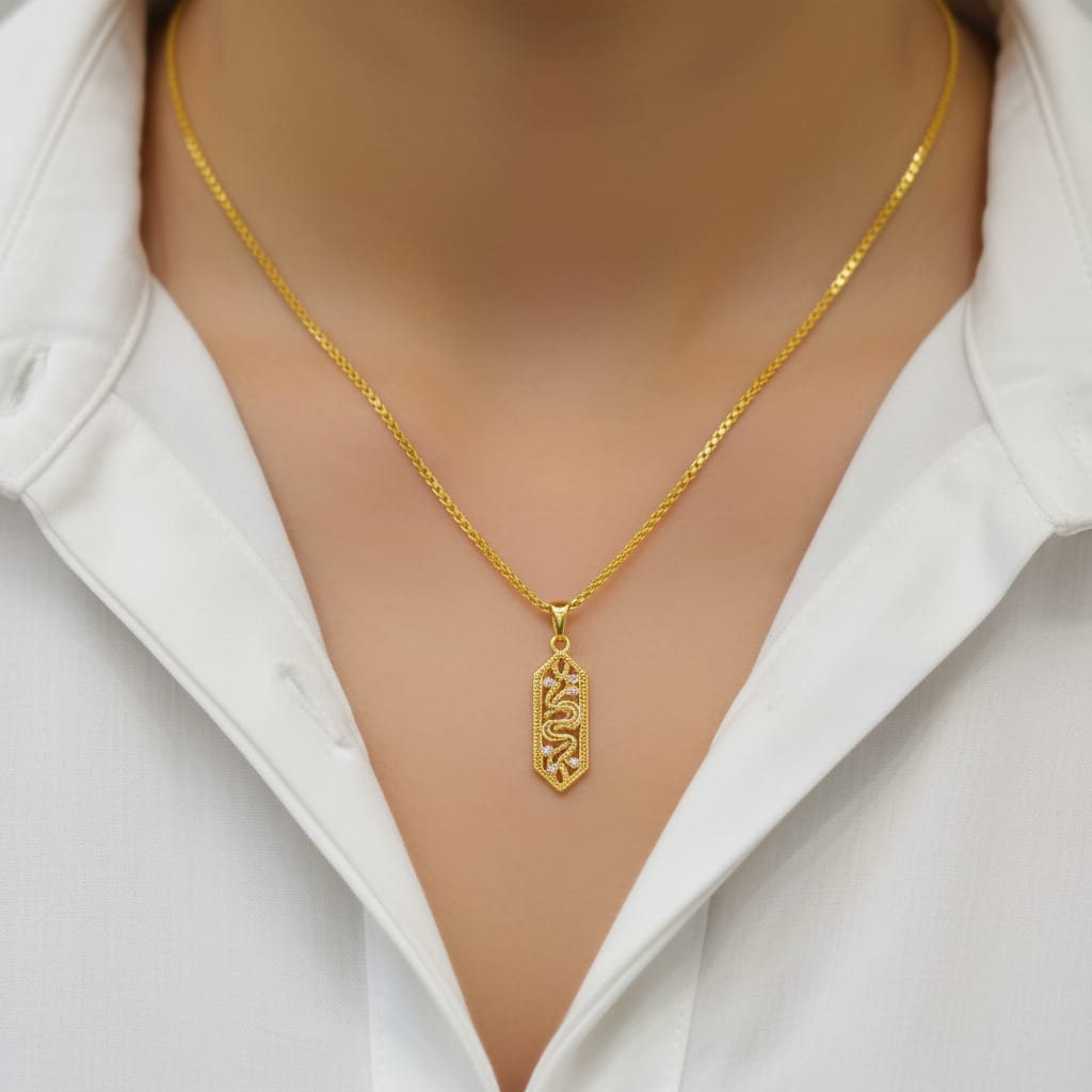 Micro Gold Plated Pendant Chain