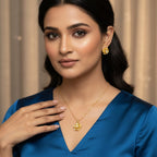 Floral Bloom Micro Gold Pendant Chain
