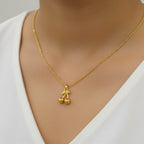 Chain Pendant with Micro Gold Chain
