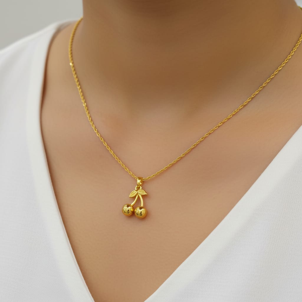 Chain Pendant with Micro Gold Chain