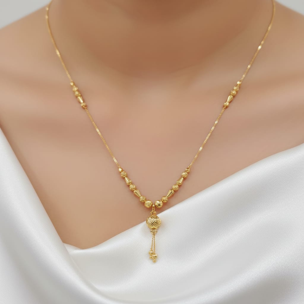 MIcro Gold Plated Chain Pendant