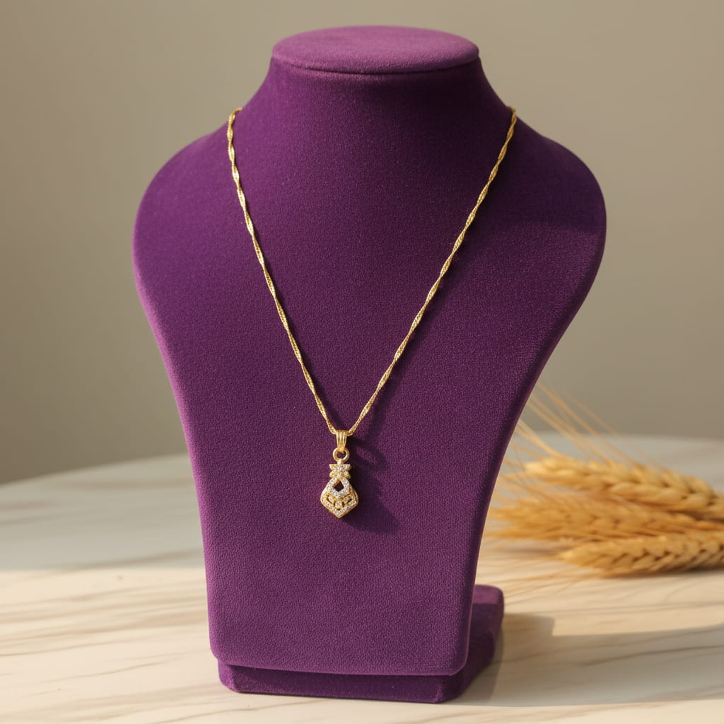 Micro Gold Chain Pendant