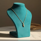 CZ Fish Pendant Necklace with Gold Chain