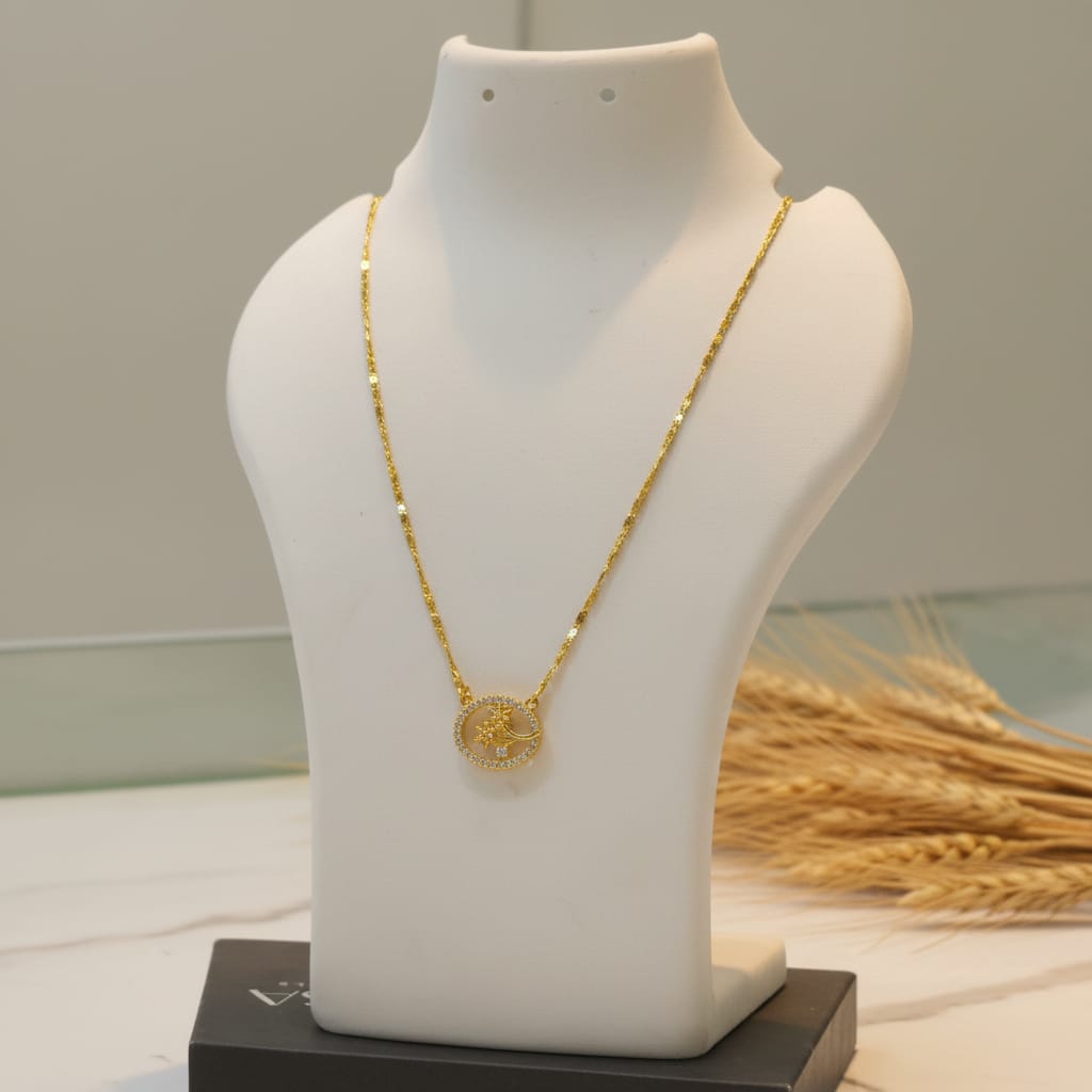 Micro Gold Chain Pendant