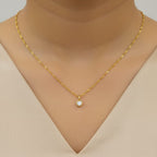 Micro Gold Chain Heart Pendant