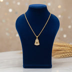 Micro Gold Plated Chain CZ Pendant