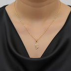 Twisted Rope Gold Chain Pendant