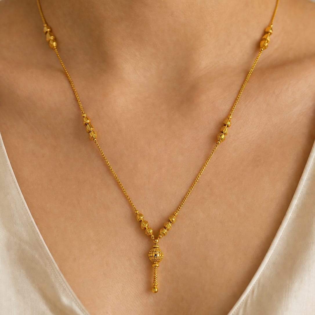 Micro Gold Pendant Chain